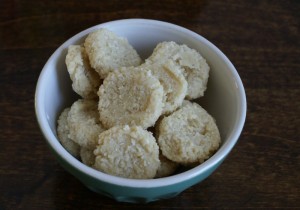 Raw lemon coconut cookies