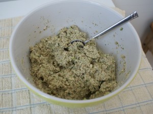 Raw cracker dough Raw cracker dough